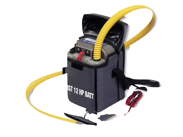 Rubberboot elektrische opblaaspomp Bravo BST12 HP BATTERY