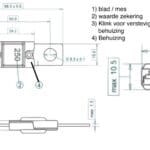 Bladzekering Megafuse 175A Wit 70V